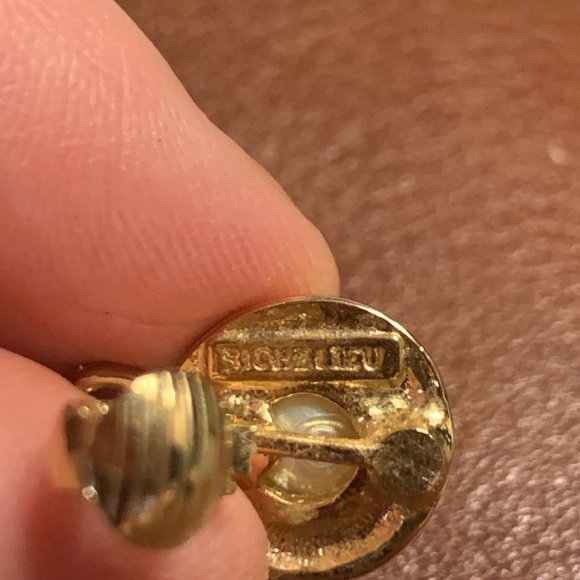 RICHELIEU SHOULDER DUSTER EARRINGS PEARLS CRYSTALS RONDELS - Picture 7 of 11